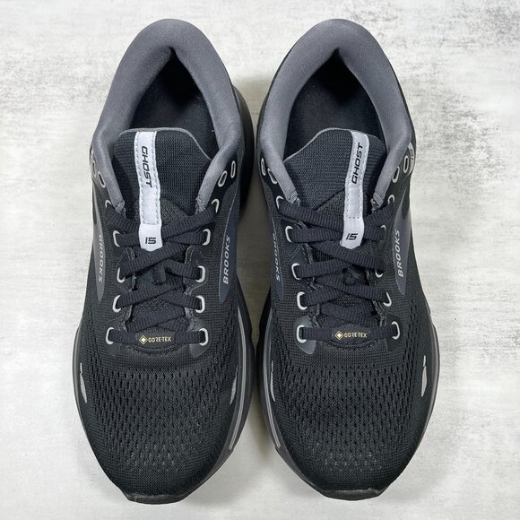 Brooks Ghost 15 Goretex GTX Waterproof Running Shoes - Women's Size 9 - Black - Picture 7 of 10